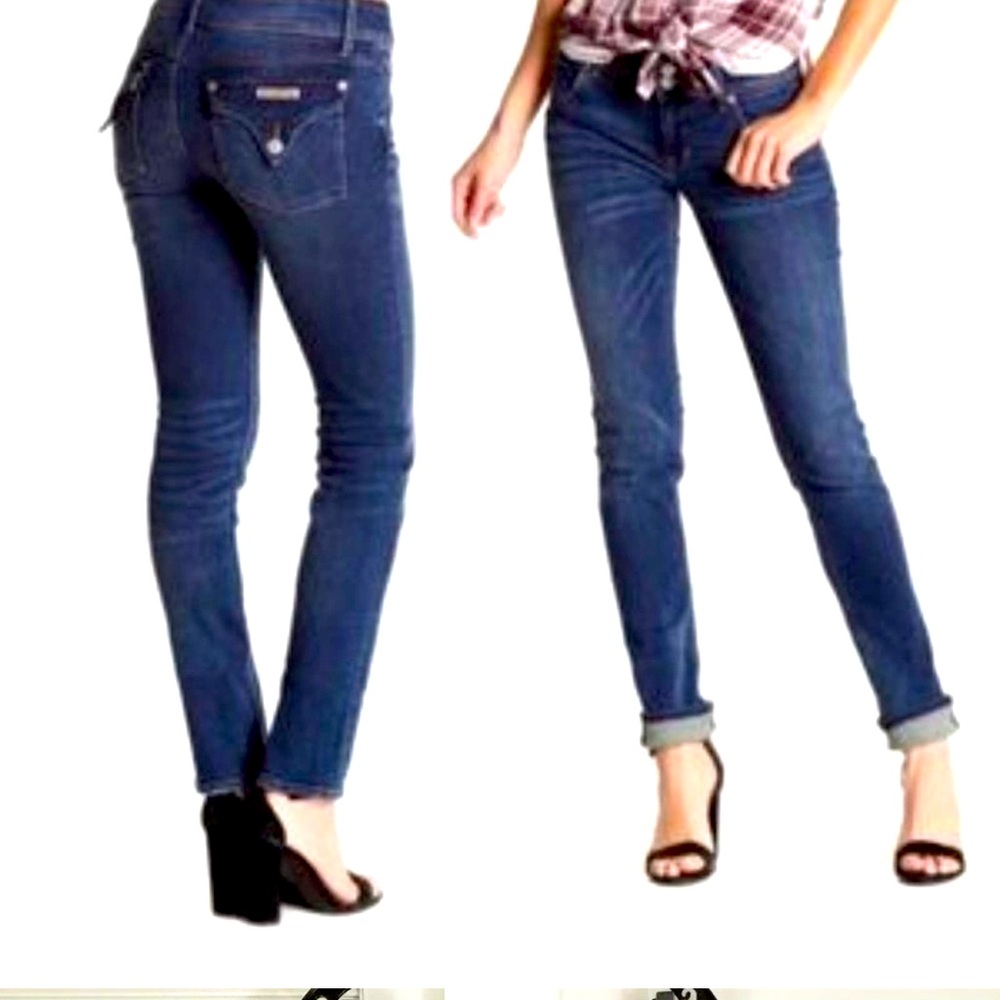 Hudson Jeans Collin Flap Skinny Jean in Mars, Button pockets EUC 28